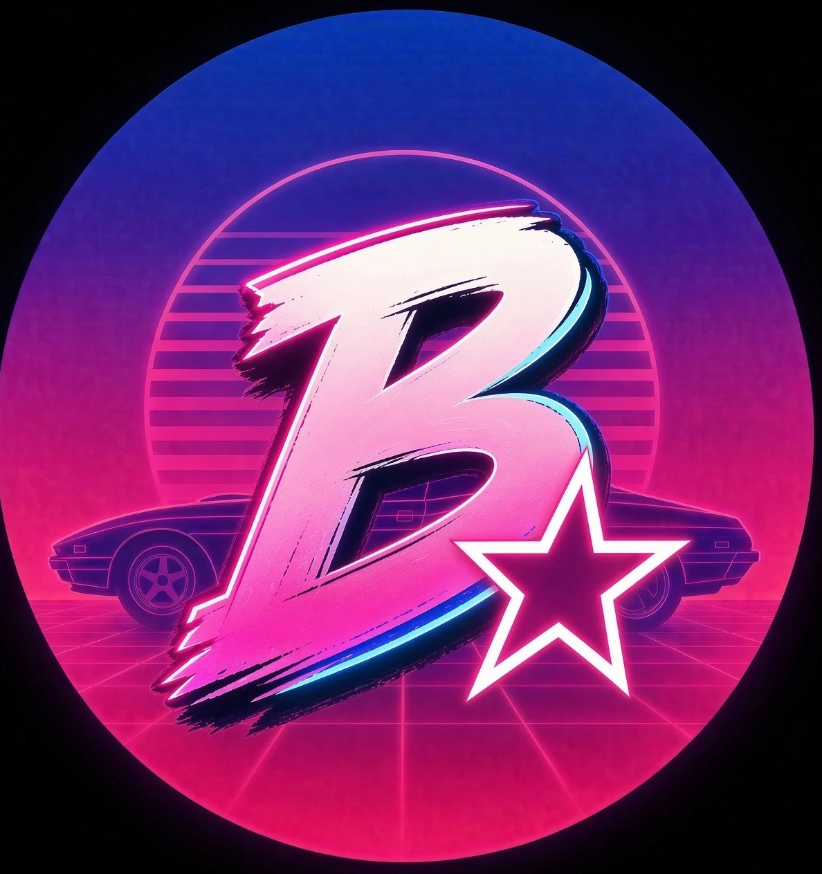 Bunty neon B avatar